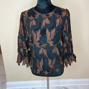 𝅺City chic bohemian lace top